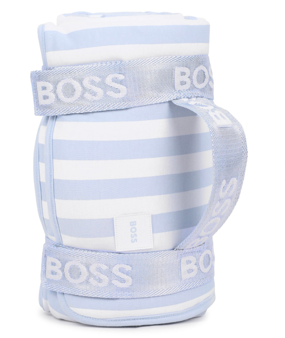 Boss pale blue striped blanket