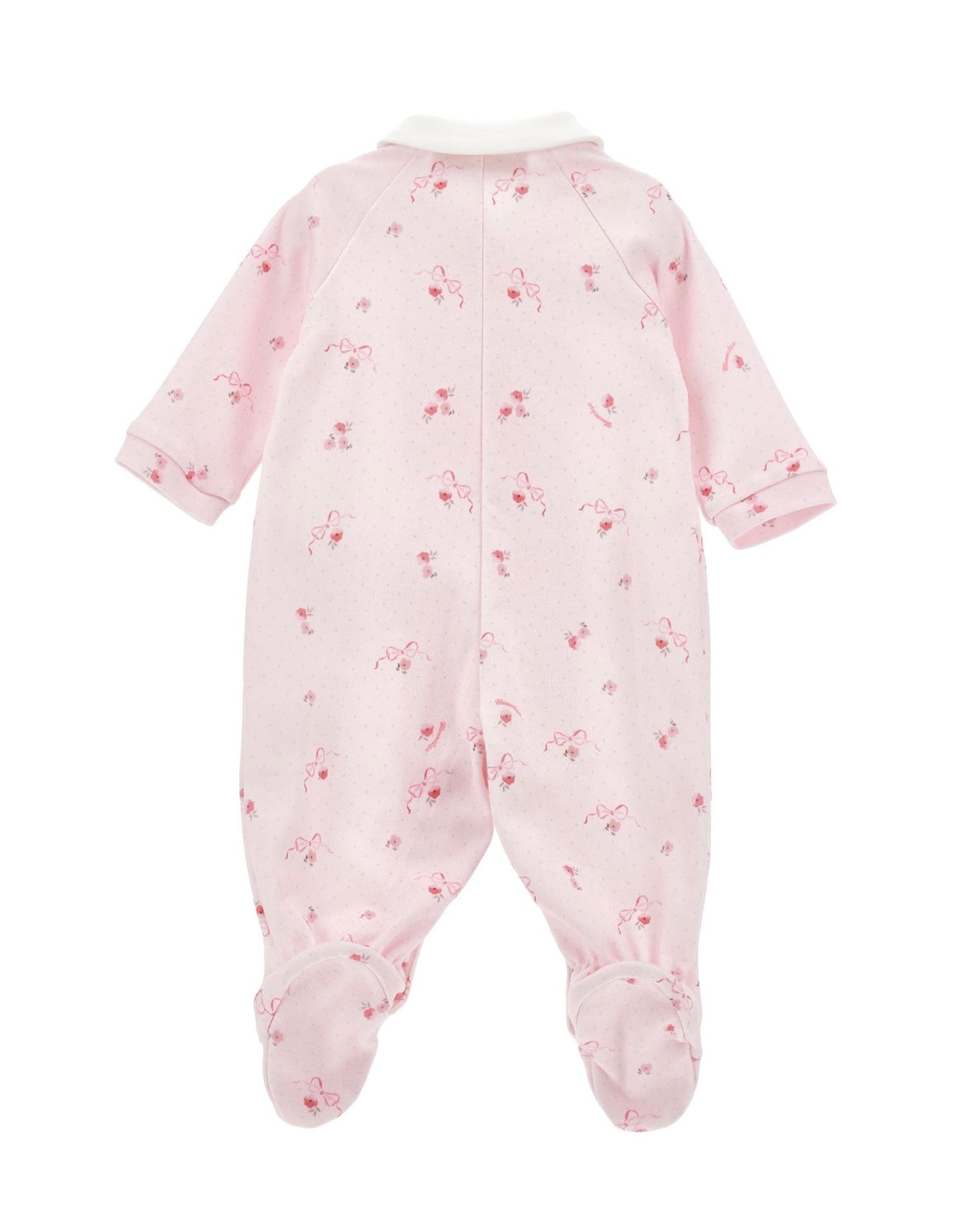 monnalisa pink heart babygrow