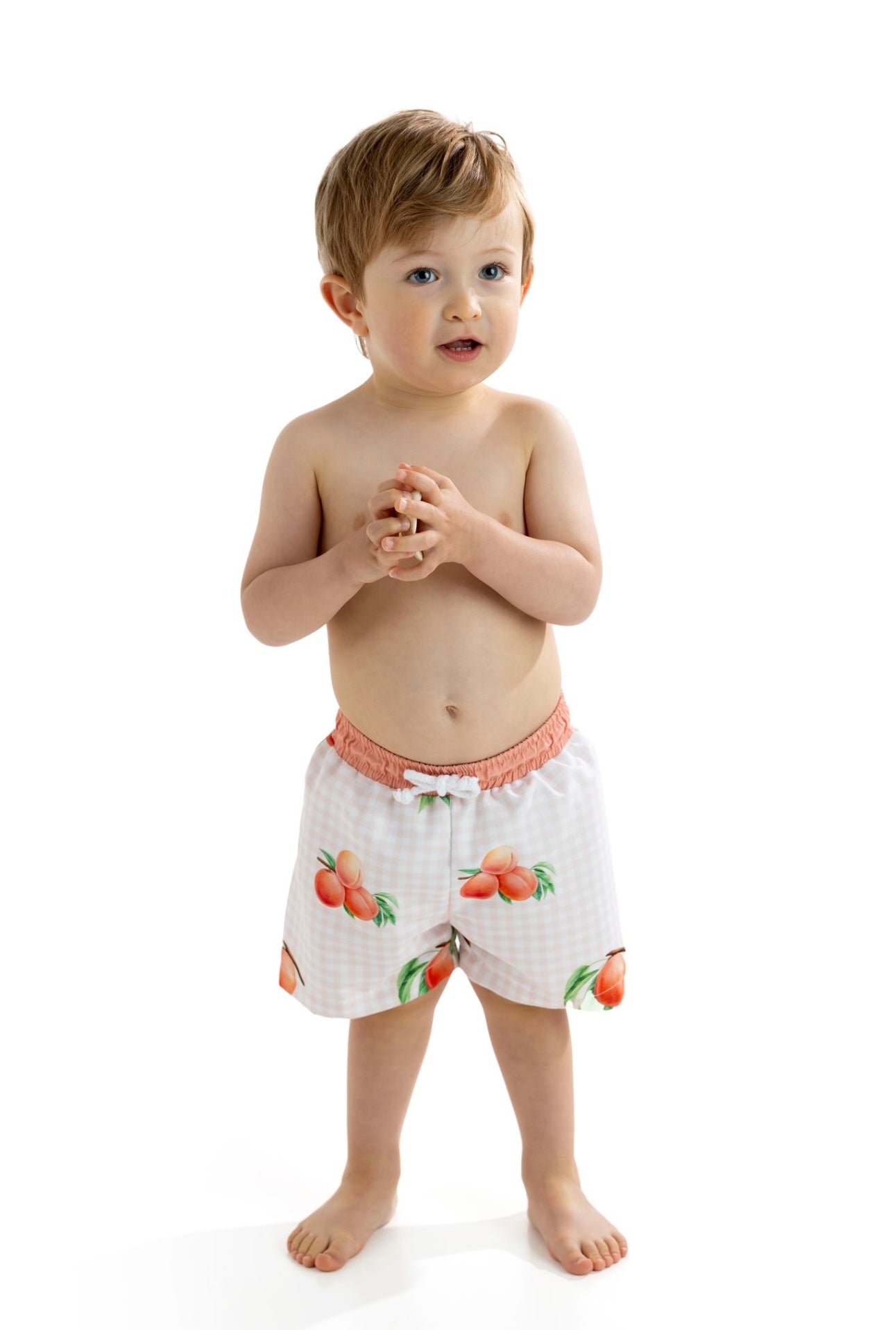 Meia pata boys peaches T-shirt & swim short set