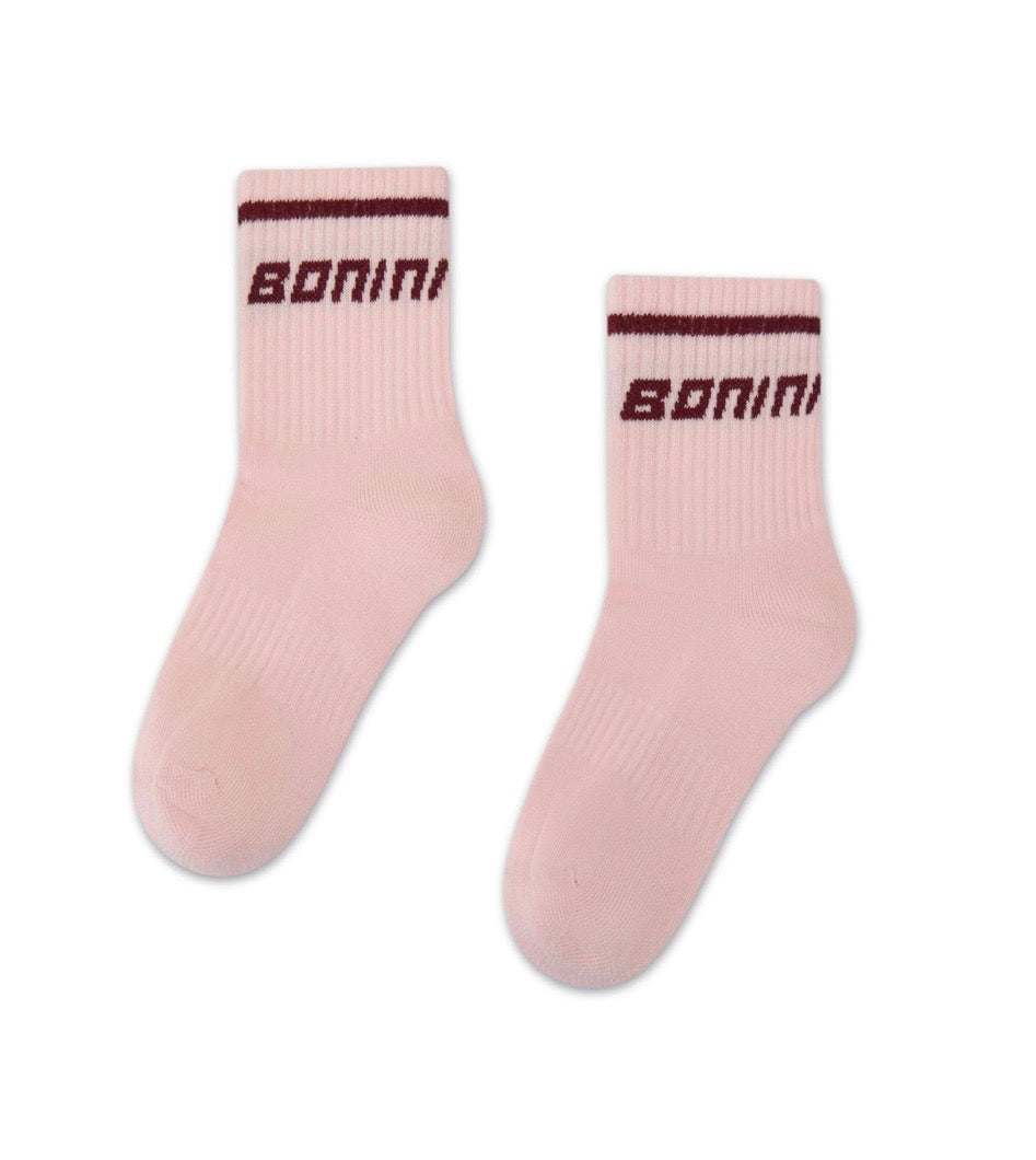 Bonini revive pink & burgundy socks