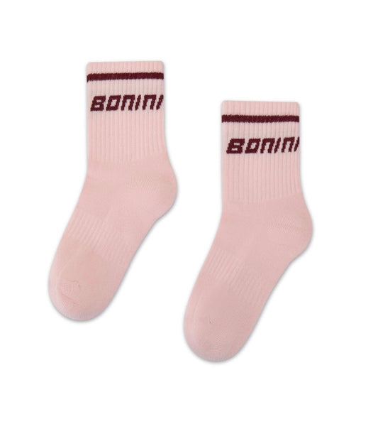 Bonini revive pink & burgundy socks