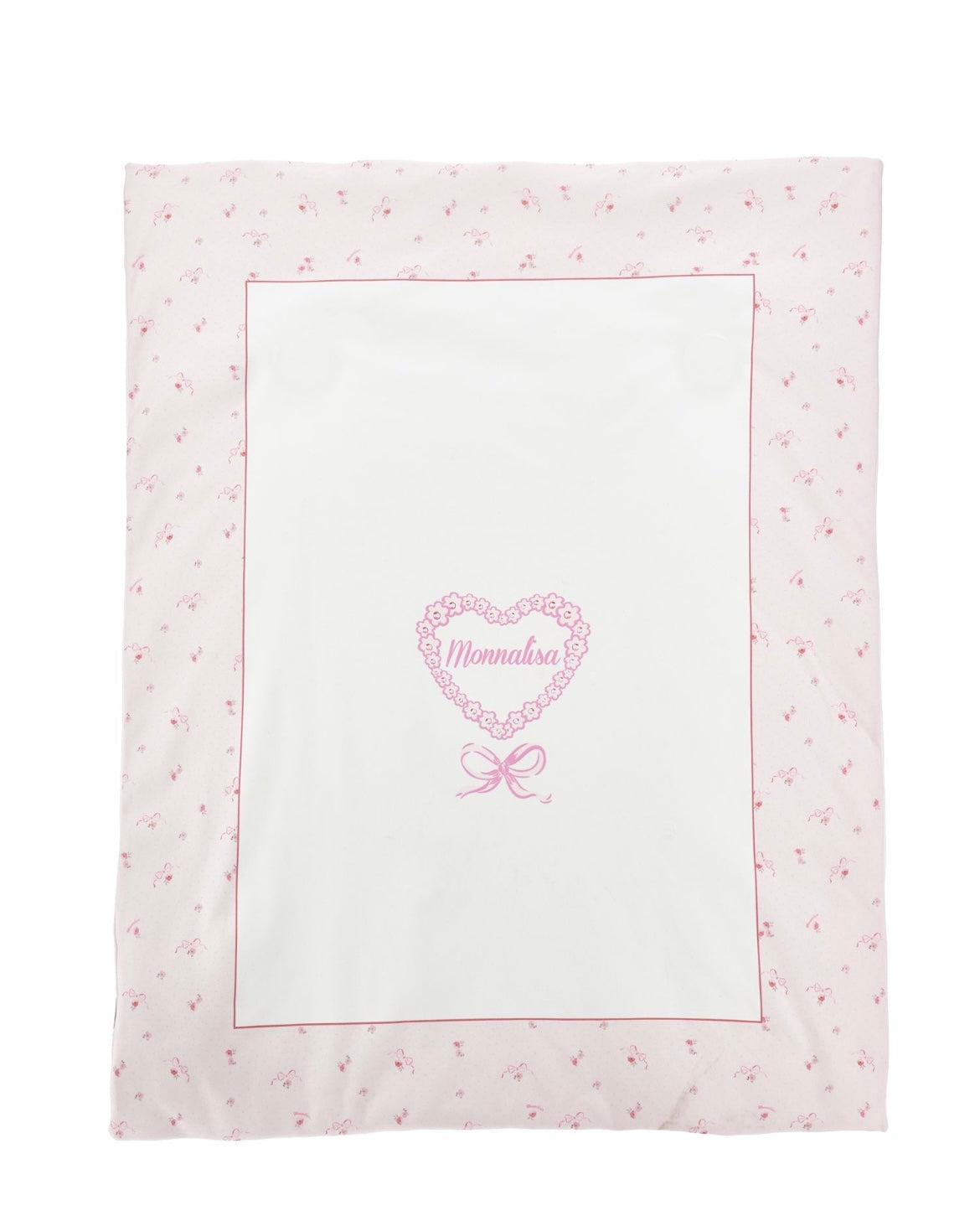 monnalisa bow & heart blanket