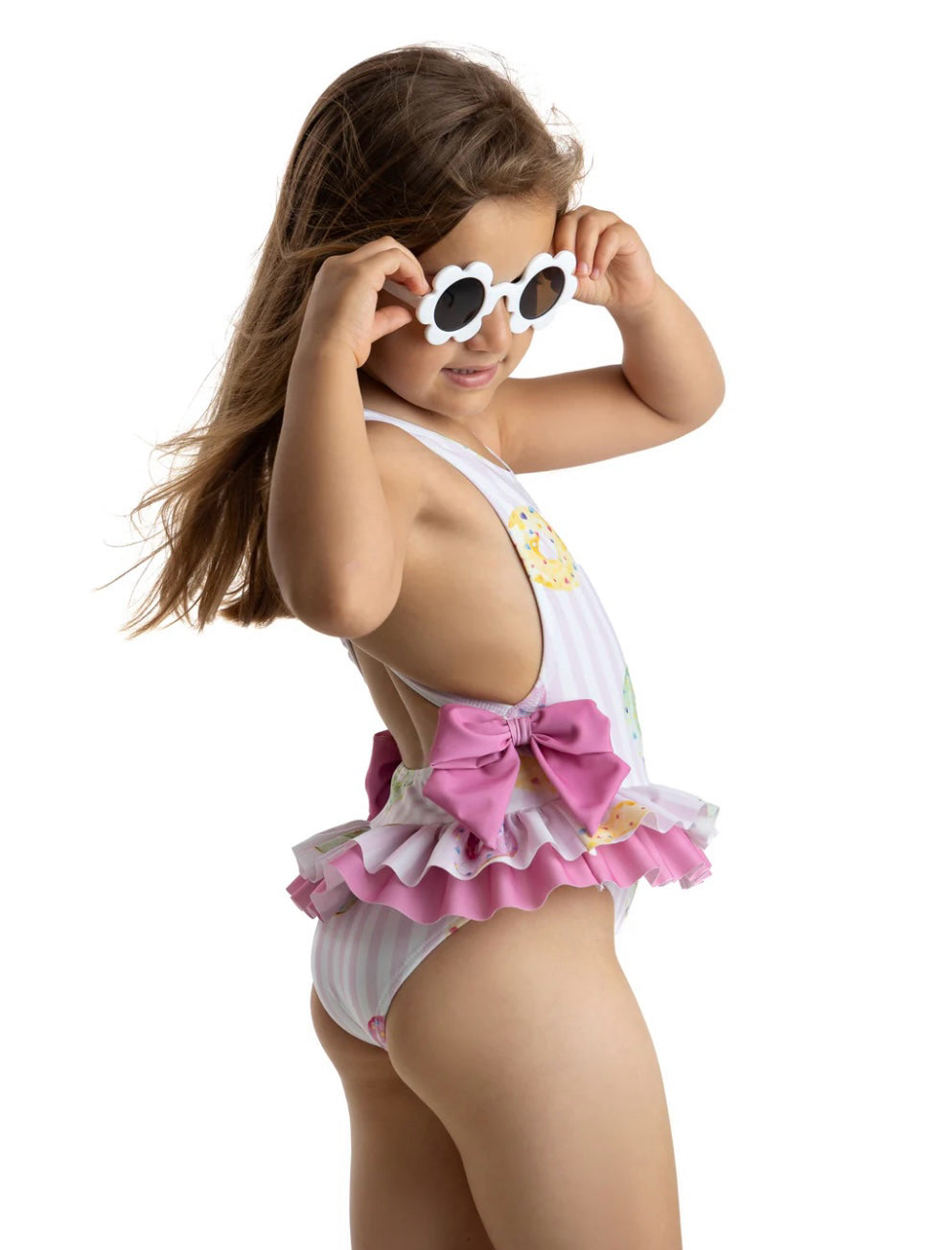 Meia Pata Acapulco doughnut print swimsuit