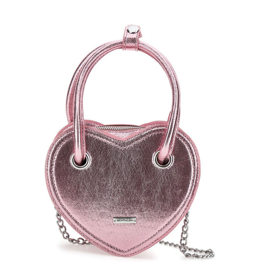 PRE ORDER - monnalisa pink heart cross body bag