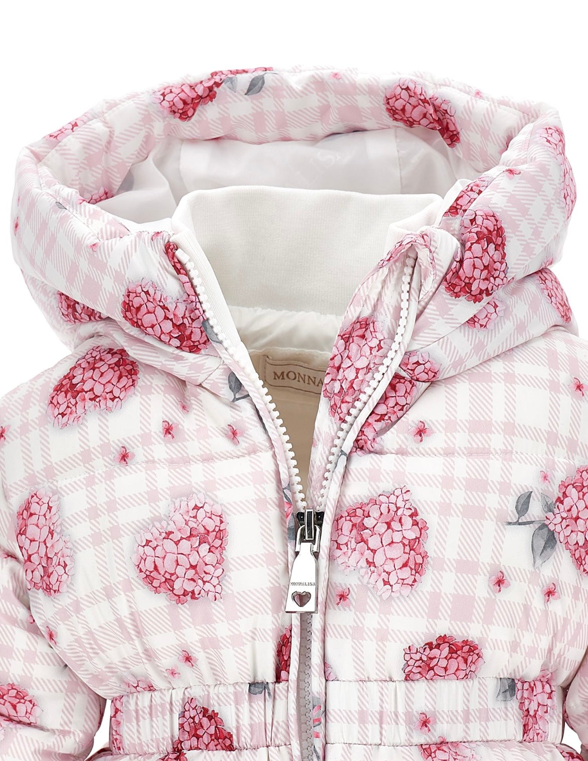 monnalisa floral puffer coat