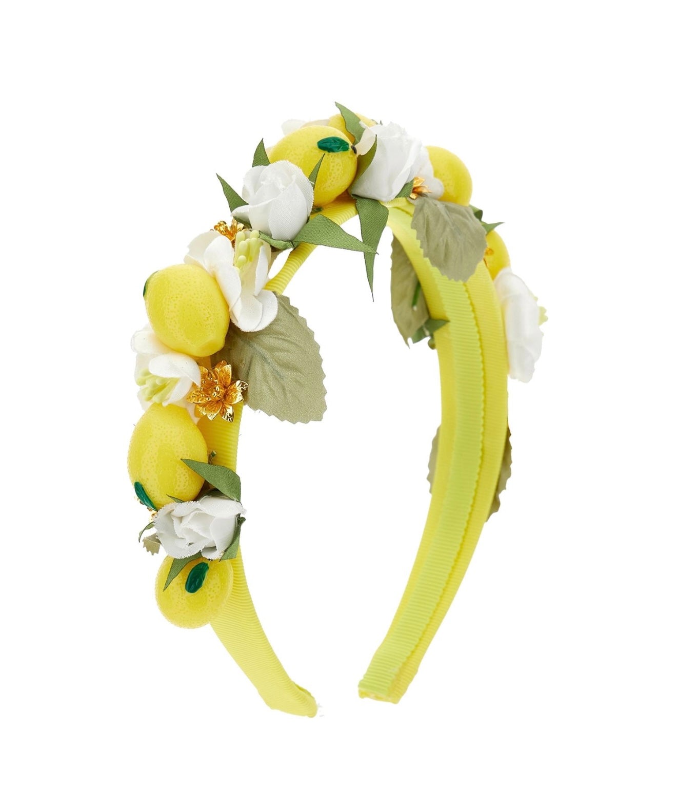 PRE ORDER - monnalisa yellow lemons headband