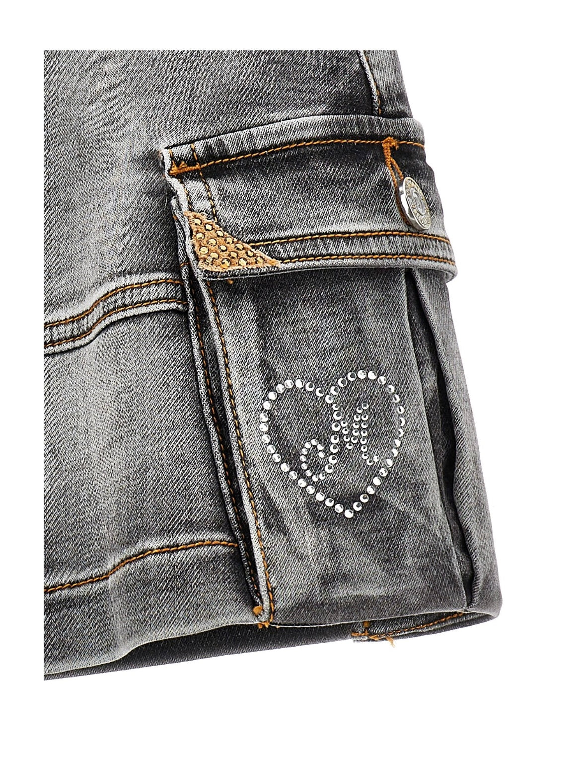 Monnalisa lady & the tramp grey denim skirt