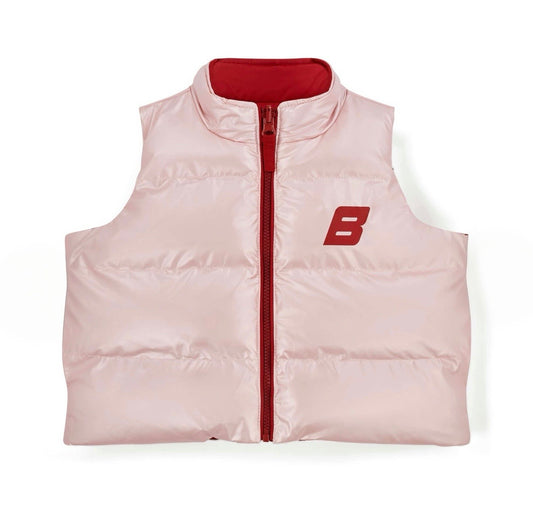 Bonini revive burgundy & pink reversible Gillet