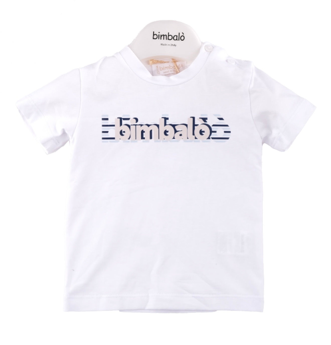 Bimbalo white logo t-shirt