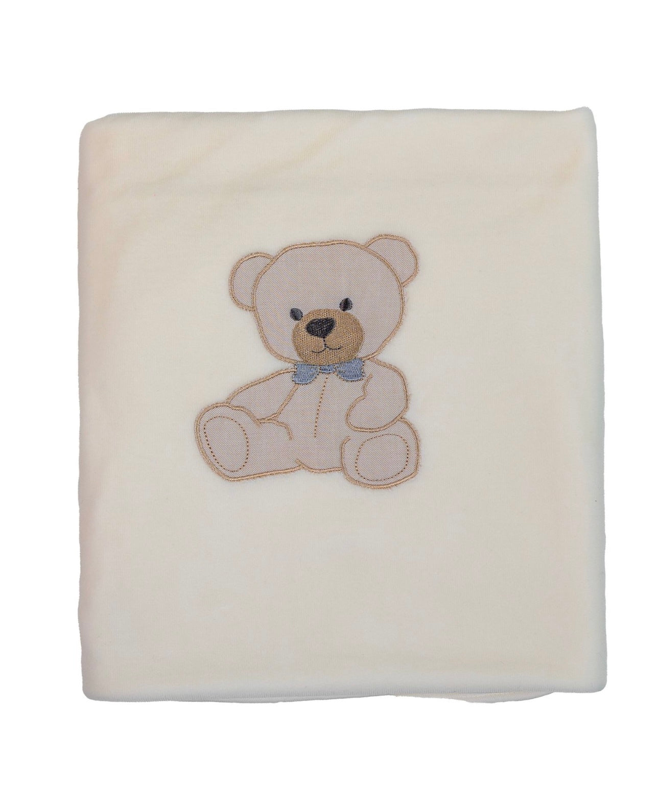 Baby Gi ivory velour teddy blanket