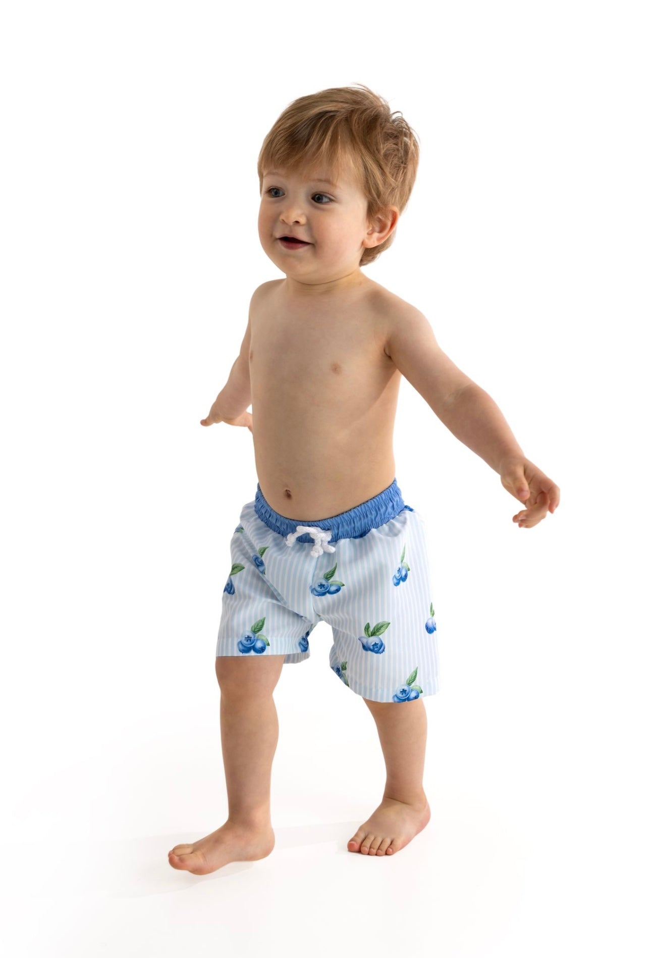 Meia pata boys blueberry T-shirt & swim short set