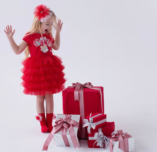 PRE ORDER - Daga magical surprises red tulle dress