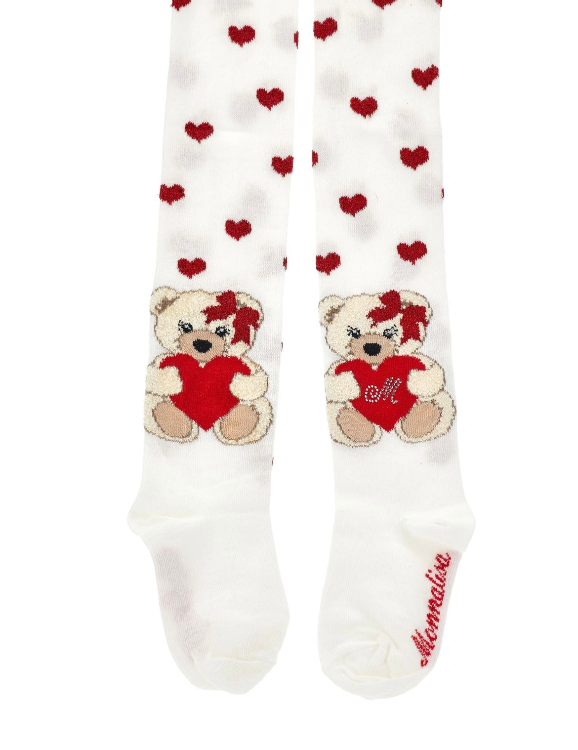 Monnalisa heart & teddy tights