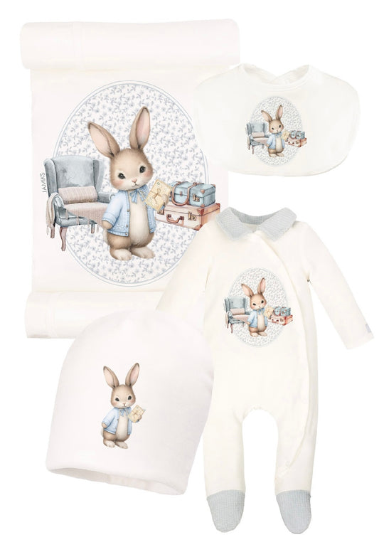Jamiks baby boys ‘Damso’ 4 piece babygrow set