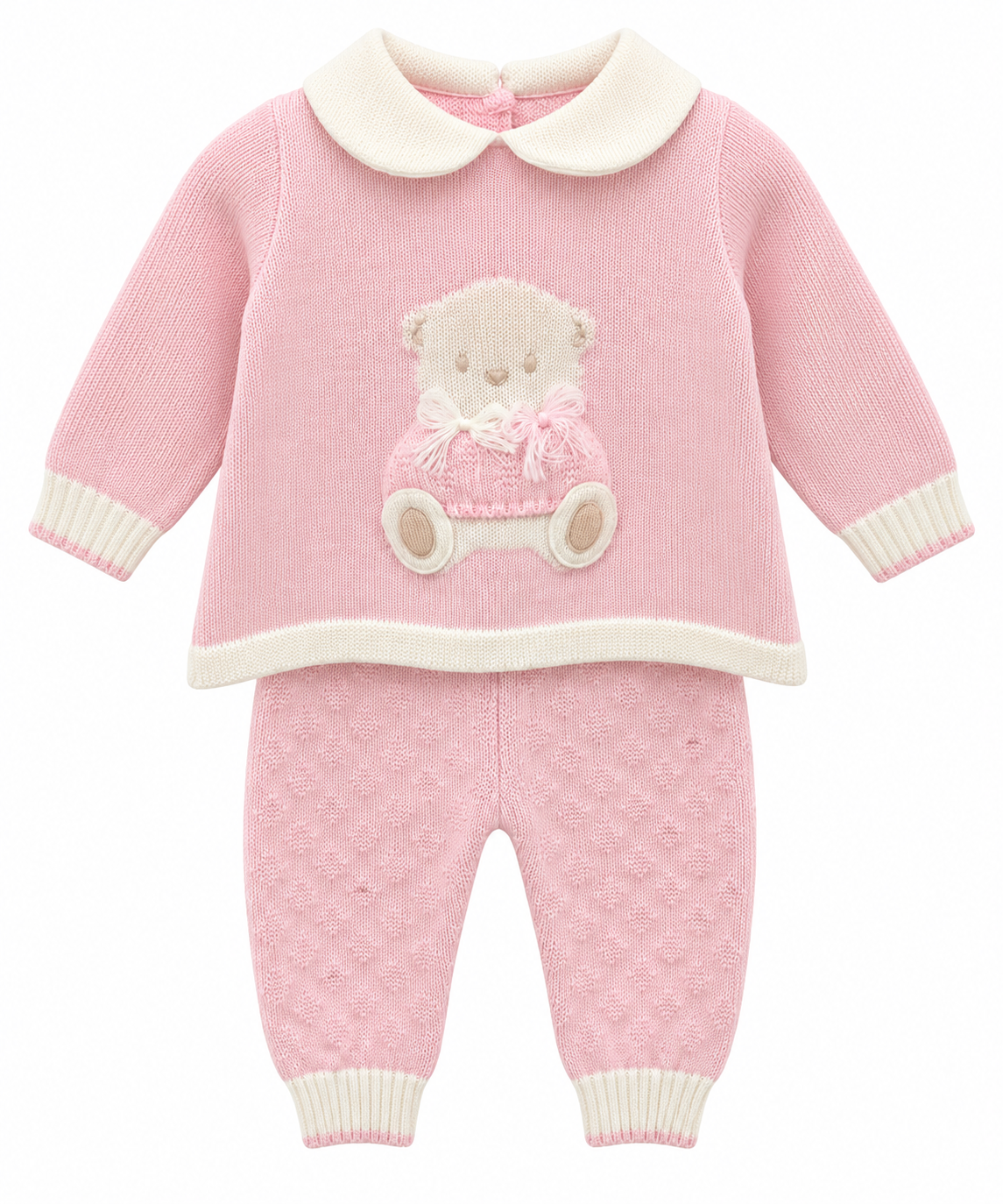 Bimbalo baby pink teddy legging set