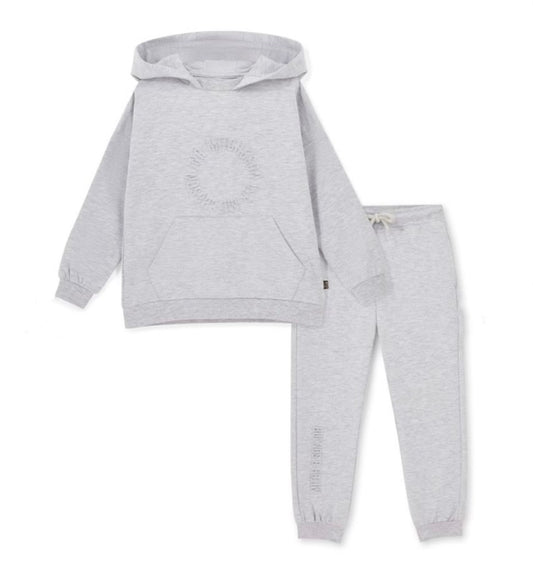 Mitch & son grey logo hoodie tracksuit