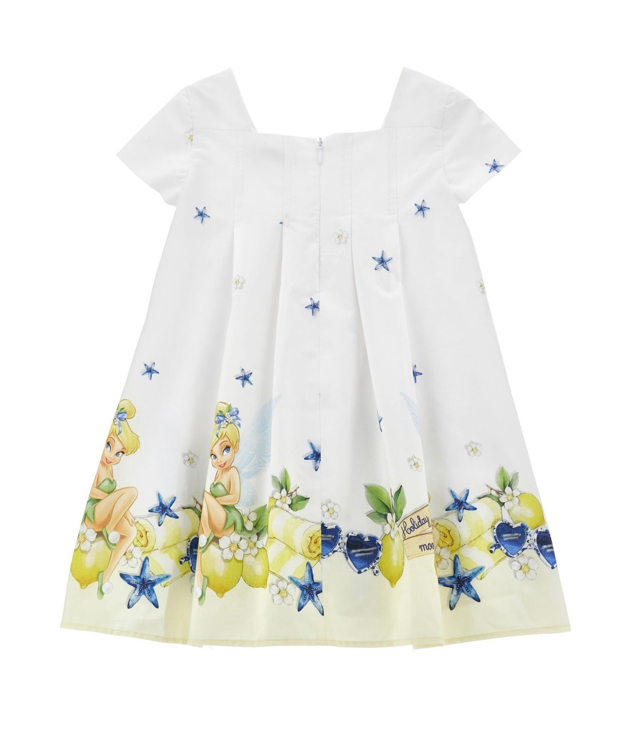 PRE ORDER - monnalisa tinkerbell cotton lemons summer dress