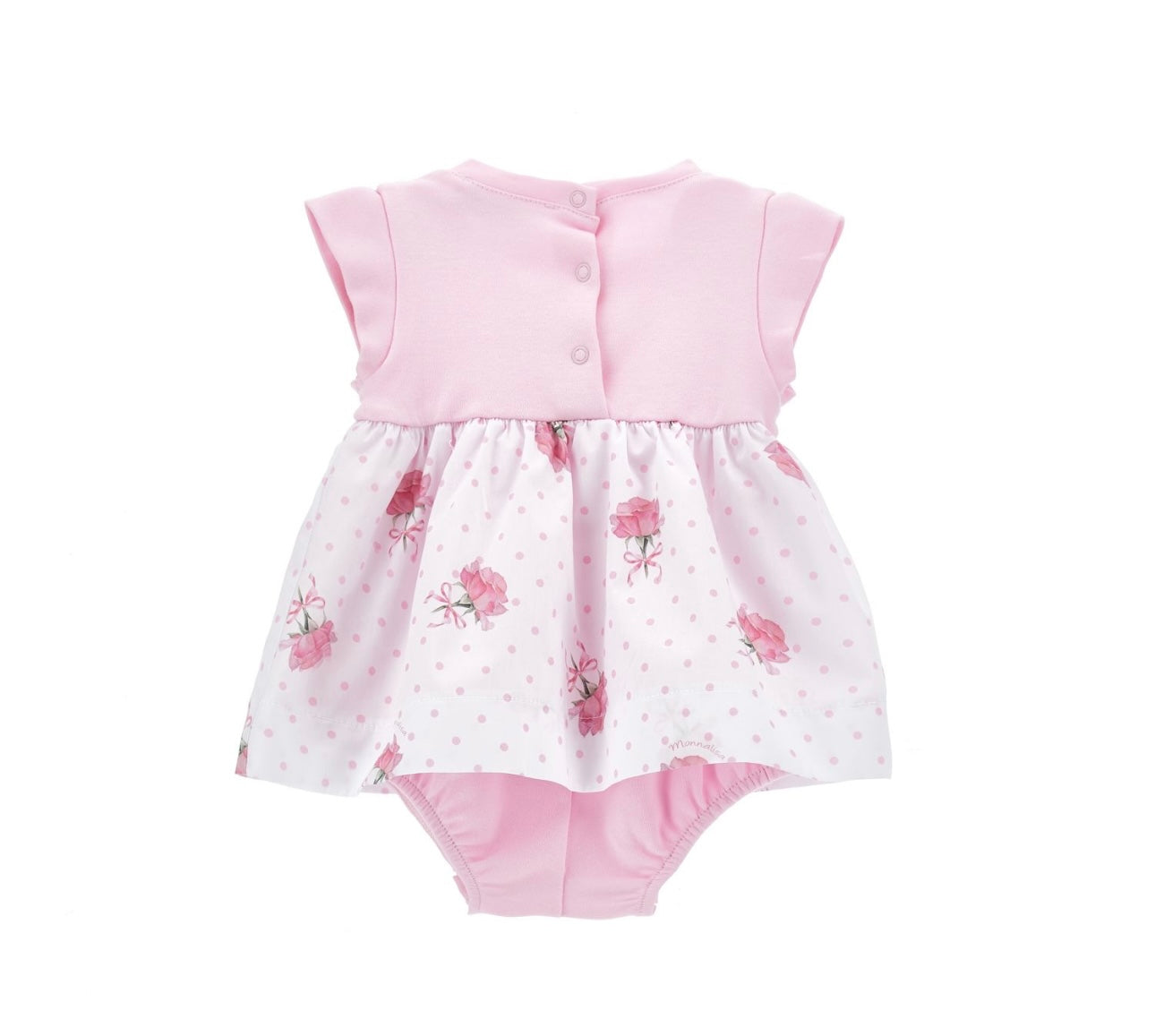 Monnalisa pink roses fairytail romper