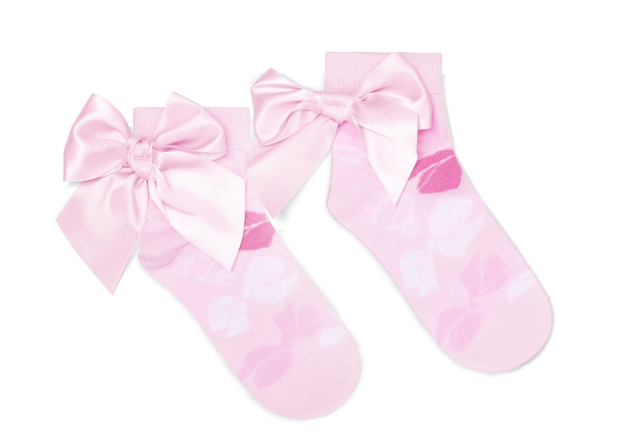 Adee ‘Rina’ bow print ankle socks