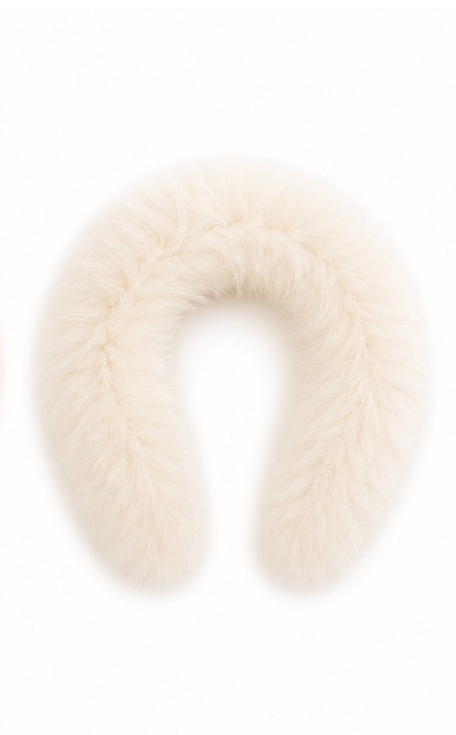 Bimbalo white fur headband