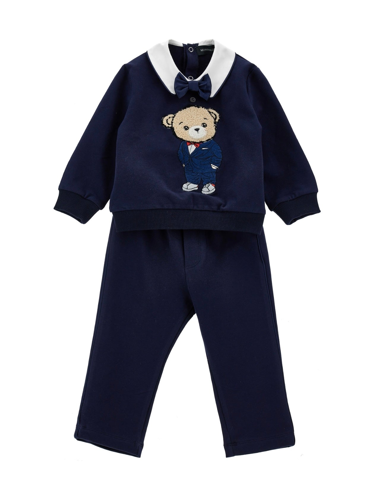 Monnalisa boys navy teddy bear tracksuit