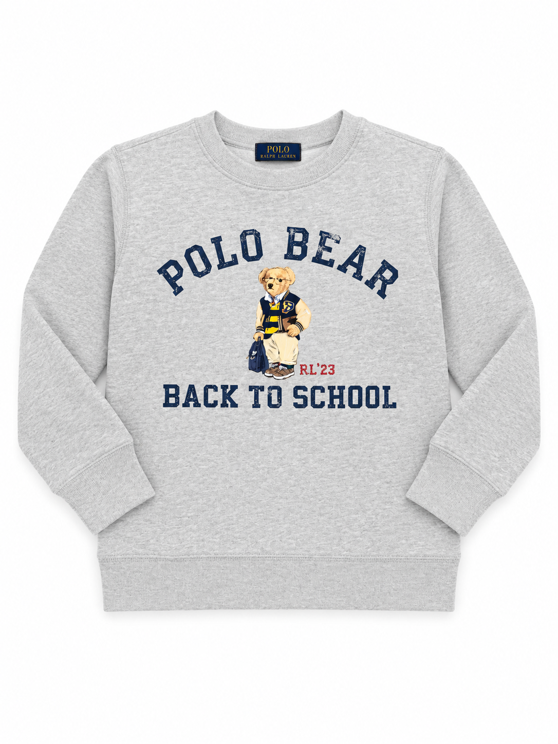 Ralph Lauren grey teddy bear sweatshirt