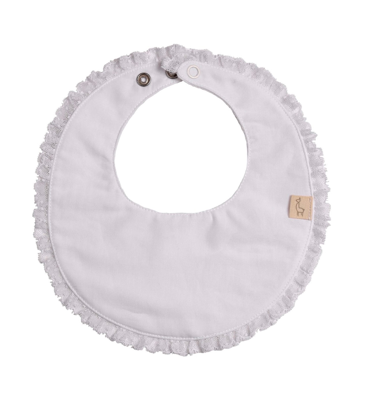 Baby Gi white lace bib