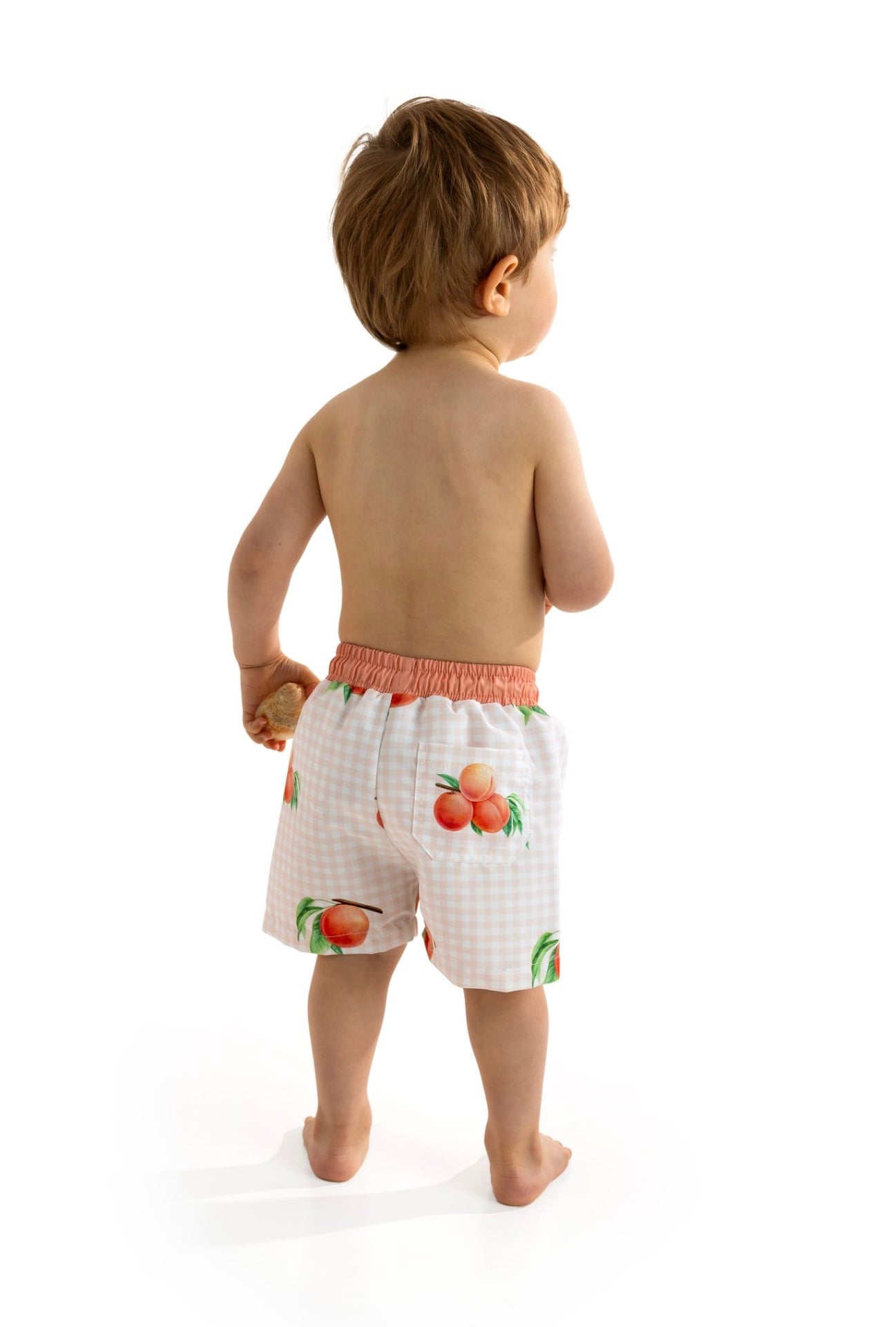 Meia pata boys peaches T-shirt & swim short set