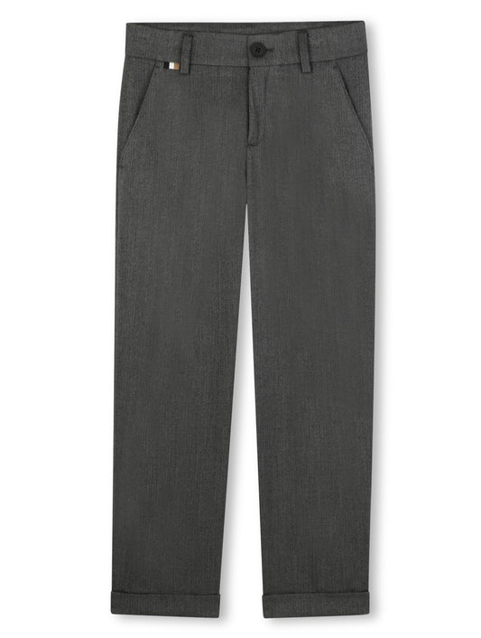 Boss grey tailored trousers