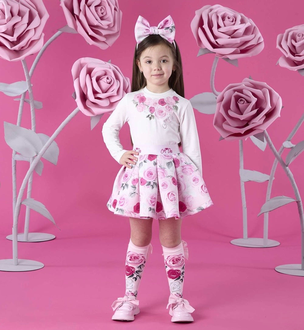 PRE ORDER - Adee Ariella roses skirt set