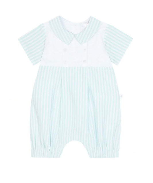 Deolinda mint green striped romper