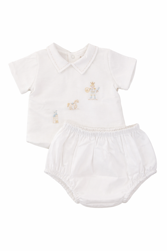 Adriana Mae royal dreams embroidered bloomer set