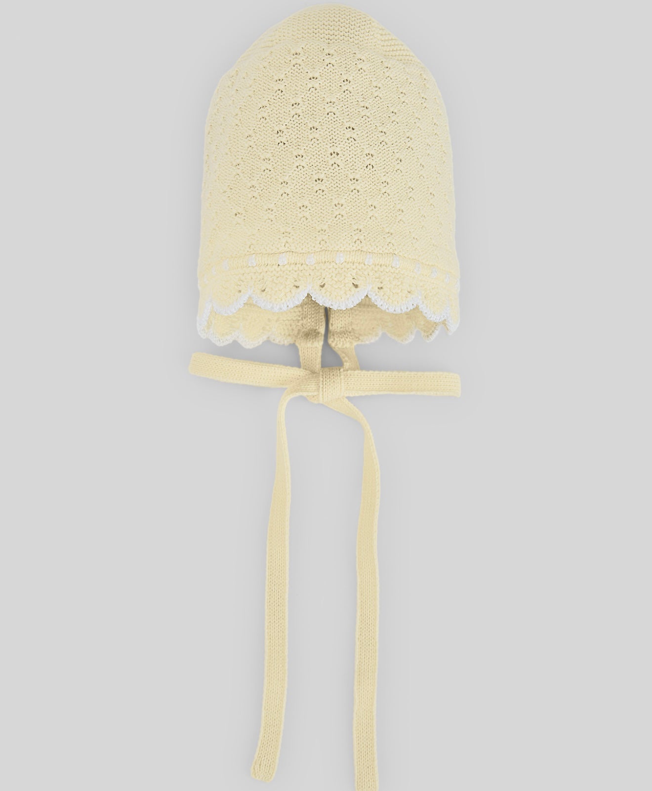 PRE ORDER - Paz yellow knit bonnet