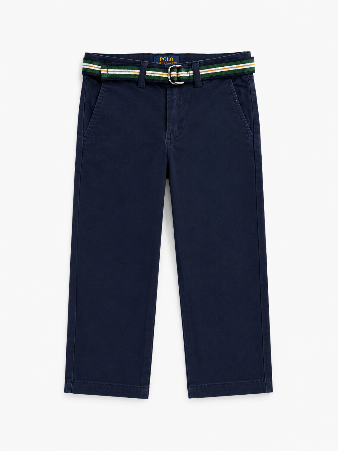 Ralph Lauren navy blue belted chino trousers