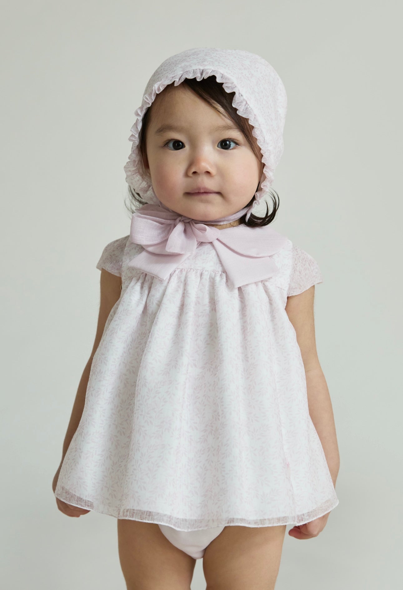 Martin Aranda pink & white floral dress and pant set