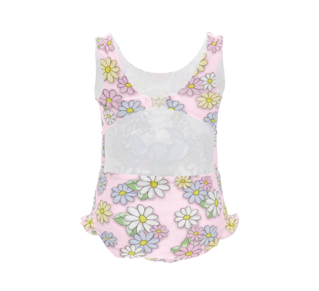 PRE ORDER - Monnalisa pink daisy Alice and wonderland swimsuit