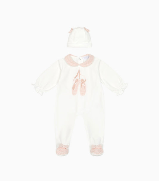 PRE ORDER - Chic by Deolinda ballerina babygrow & hat