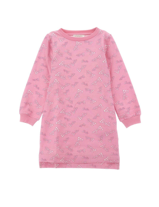 Monnalisa pink Barbie jumper dress