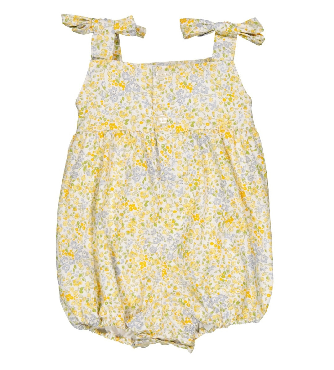 Kidiwi yellow floral ‘Francine’ smocked romper