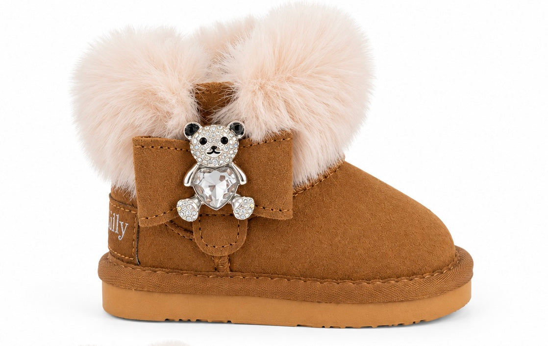 Lelli Kelly tan Teddy fur boot