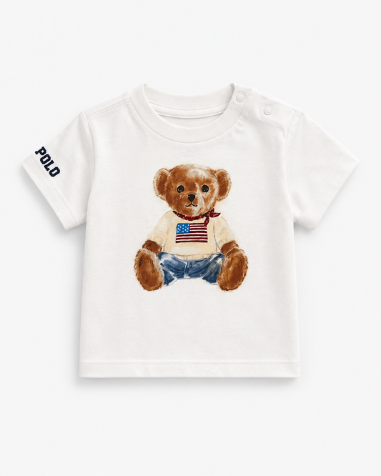 Ralph Lauren white Teddy bear t-shirt
