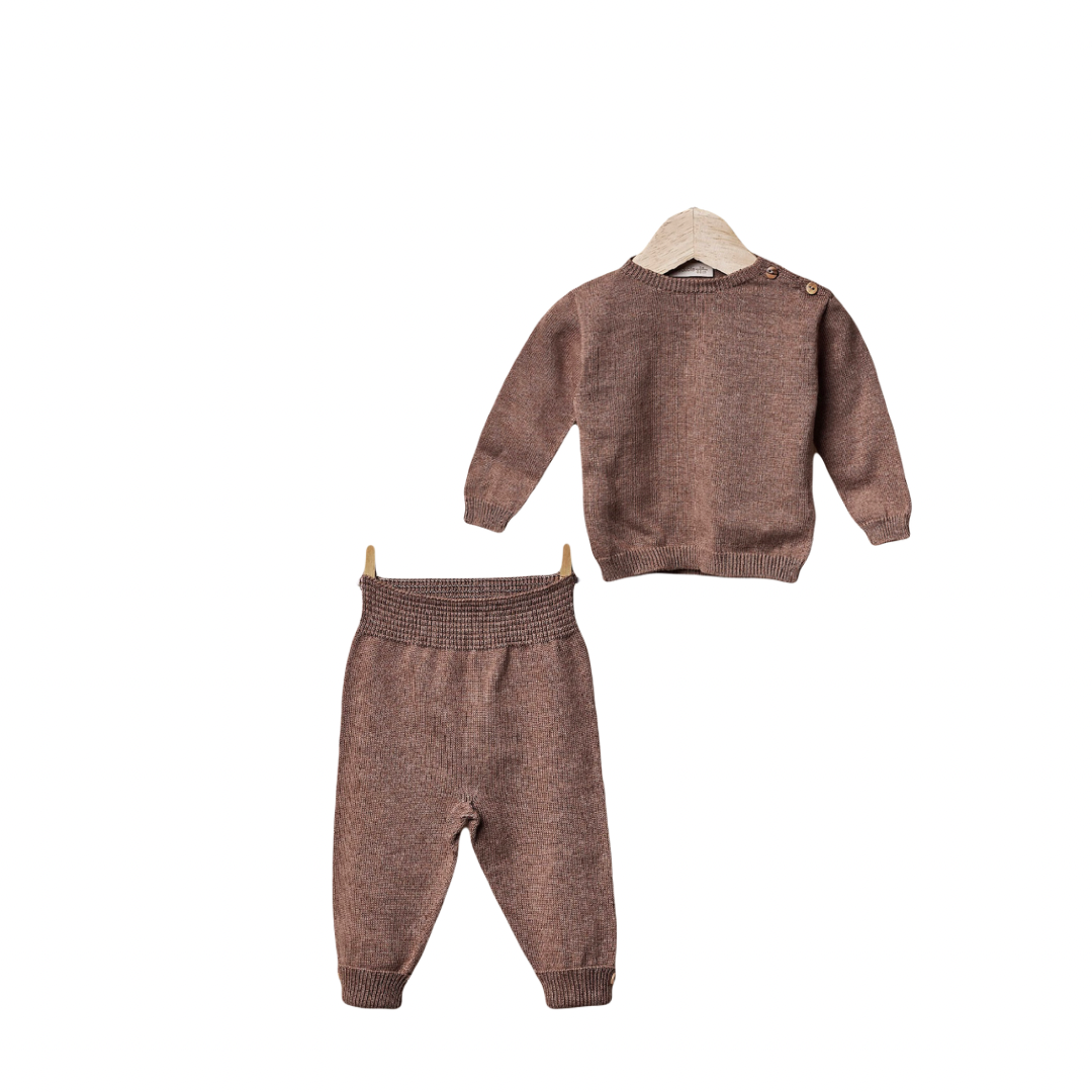 Wedoble brown cotton legging set