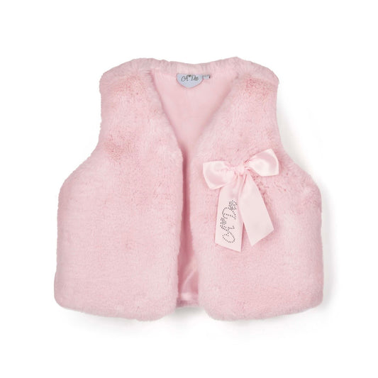 PRE ORDER - Adee Anna pale pink fur gillet