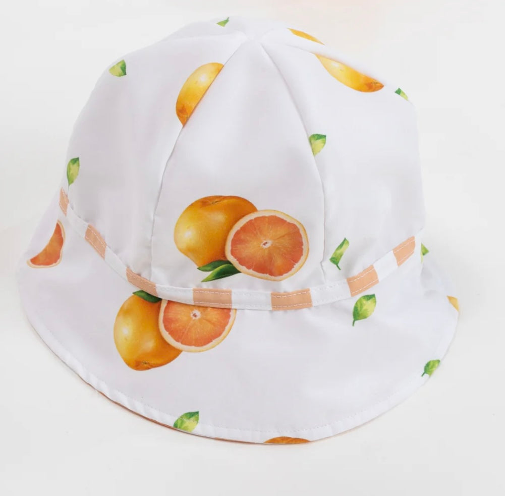 Meia pata orange sun hat