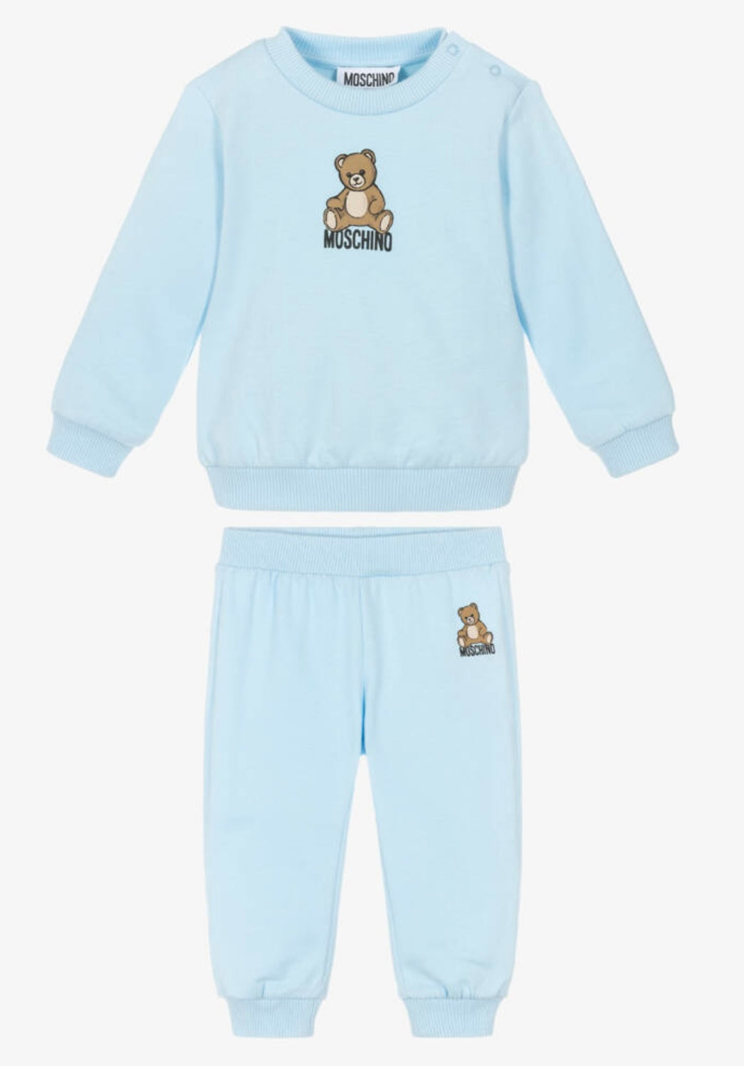 Moschino sky blue teddy bear tracksuit set