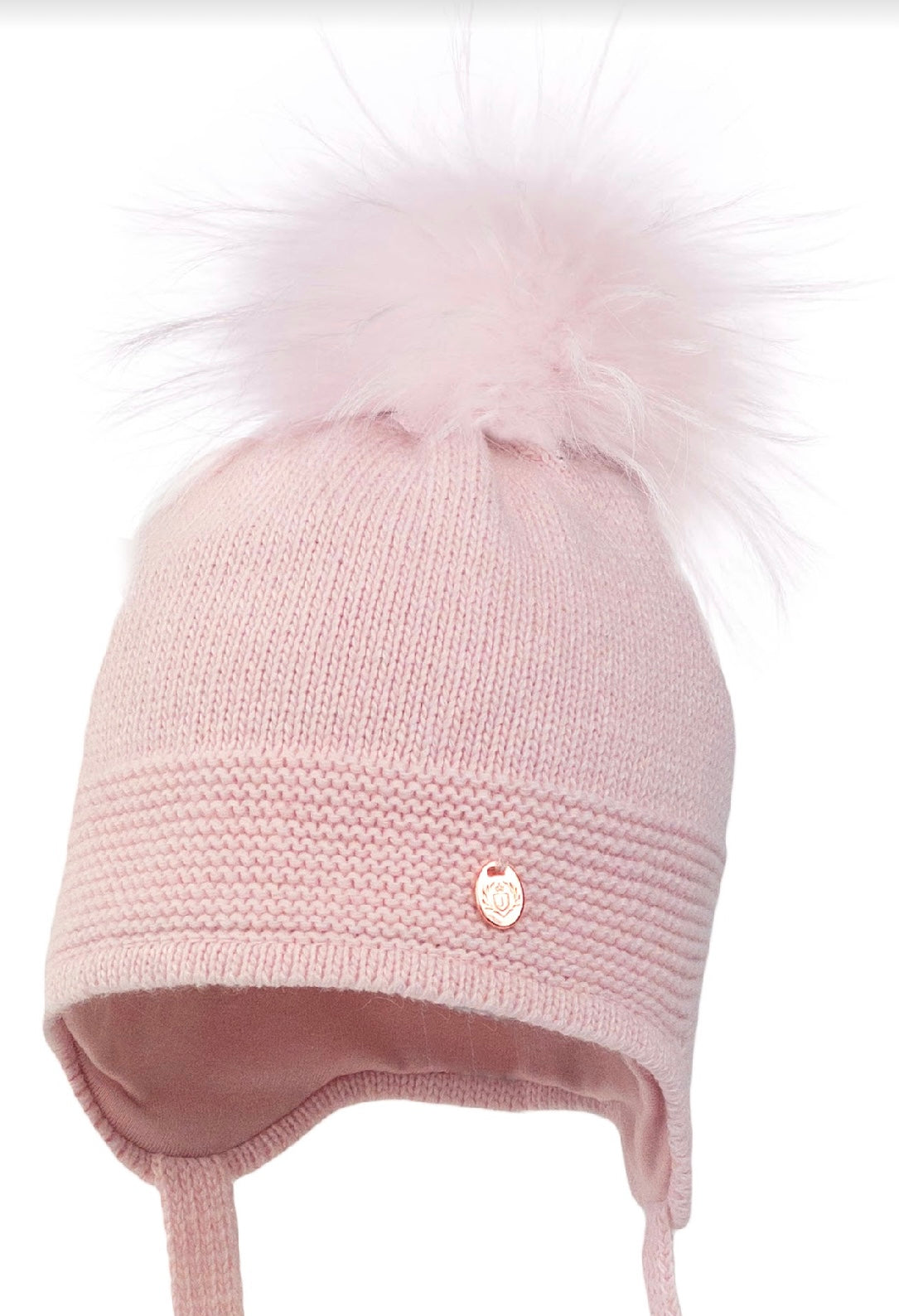 Jamiks pink fur Pom Pom hat