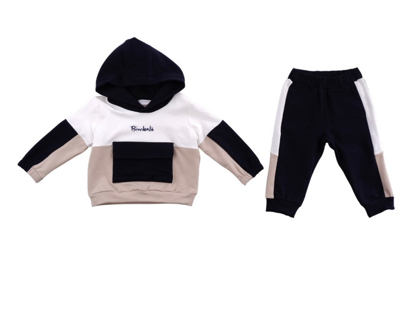 PRE ORDER - Bimbalo Navy & beige tracksuit