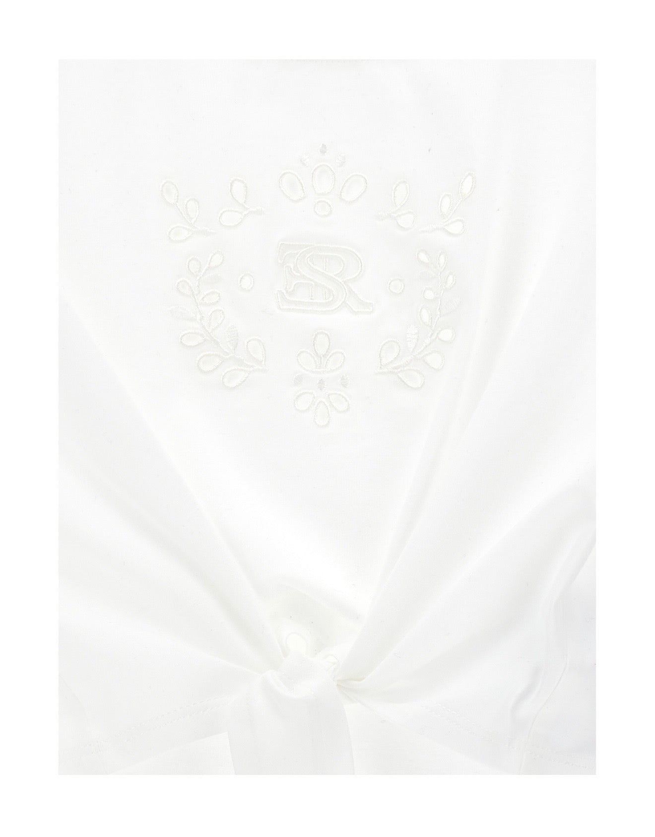 Ermanno Scervino white logo tie t-shirt