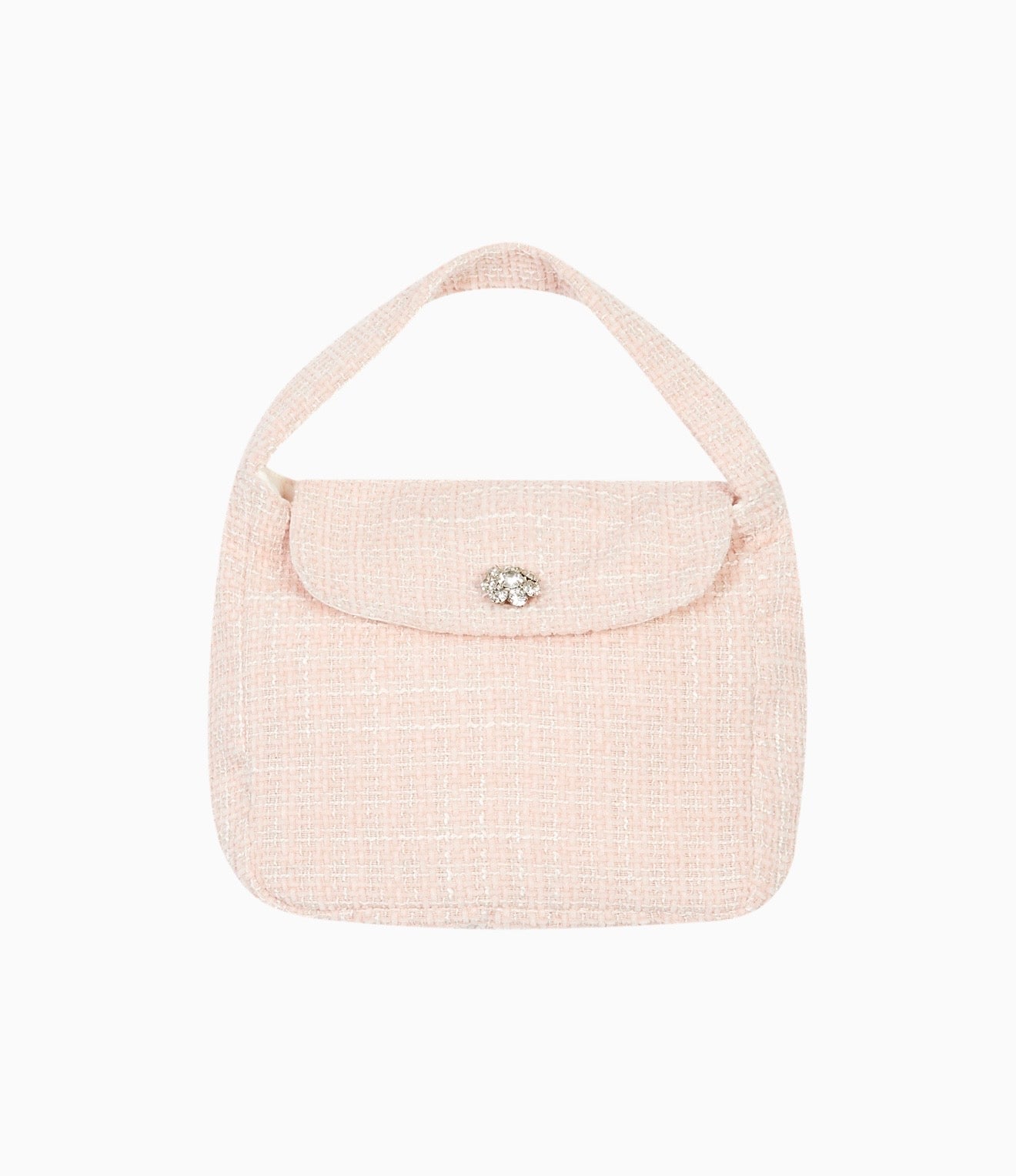 PRE ORDER - chic by Deolinda pink tweed bag