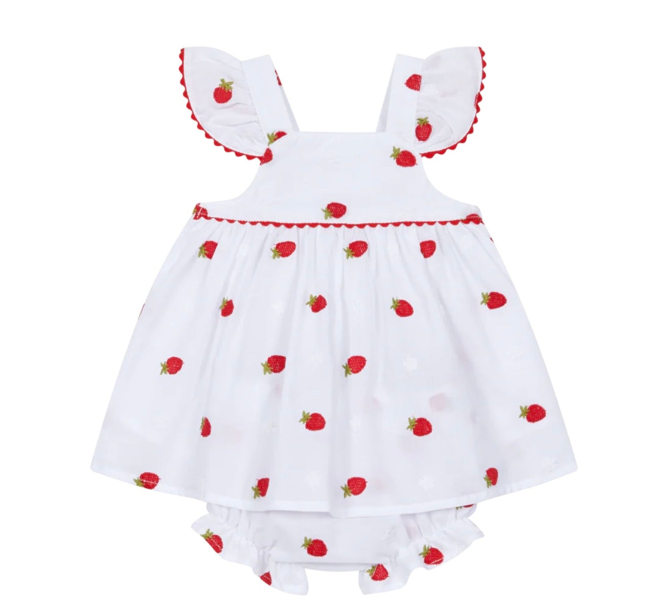 Deolinda strawberry dress & pant set